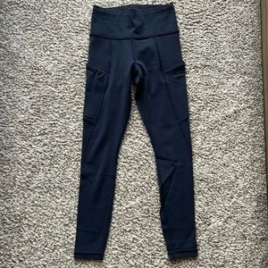 Navy Blue Athleta Girl Stash Your Treasures Tight